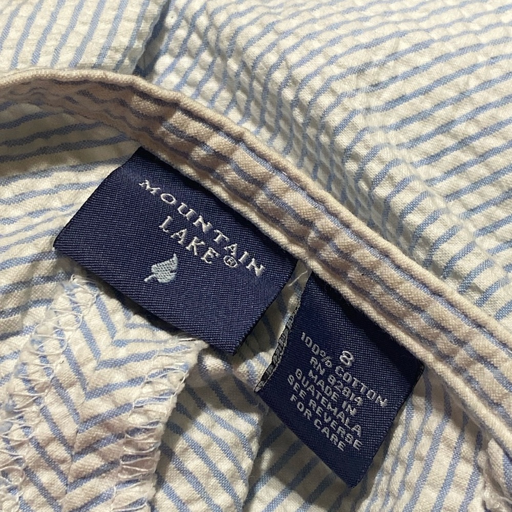 Vintage Mountain Lake Pinstripe Periwinkle Skirt